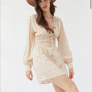 UO Asher Button Front Mini Dress